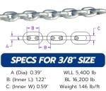 Marine Anchor Chain - Hot Dipped Galvanized (300 ft)