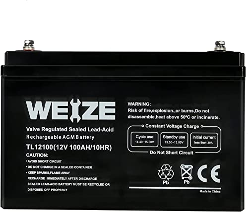 12V 100AH AGM Battery for Marine & RV