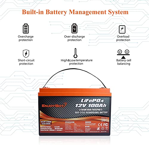12V 100Ah Lithium Deep Cycle Battery