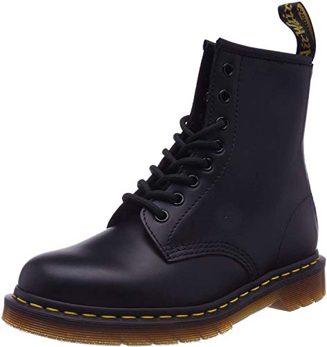 Women's Black Leather 8-Eye Boot by Dr. Martens