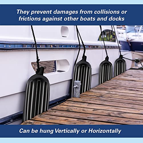 Boat Fenders 8.5" X 27" with Accessories