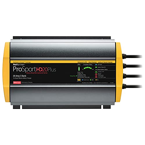 ProSport HD Marine Battery Charger, 20A, 3 Bank