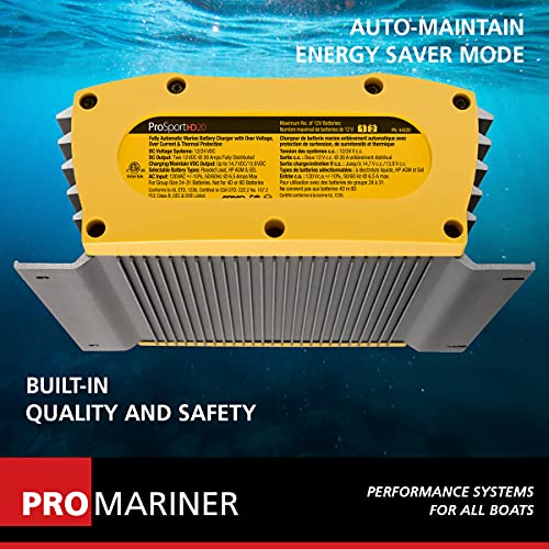ProSport HD Marine Battery Charger, 20A, 3 Bank