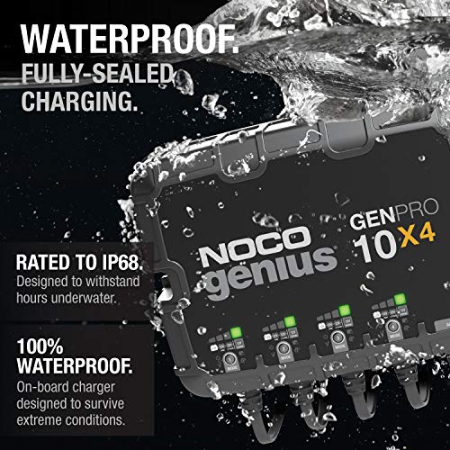4-Bank Waterproof Marine Battery Charger