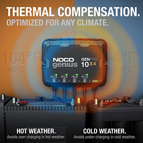 4-Bank Waterproof Marine Battery Charger