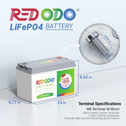 12V 100Ah Redodo Lithium Battery (4PACK)