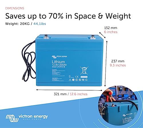 Victron 12.8V/200Ah Smart Battery with Bluetooth App