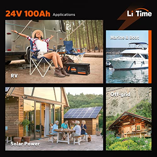 24V 100Ah LiFePO4 Lithium Marine Battery