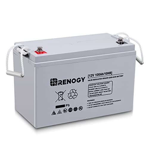 Renogy AGM Battery 12V 100Ah - Marine & Off-Grid