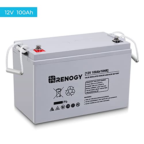 Renogy AGM Battery 12V 100Ah - Marine & Off-Grid