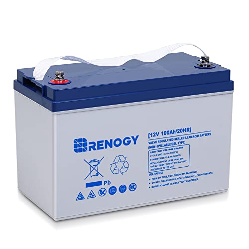 Renogy 100AH Deep Cycle Gel Battery for Marine