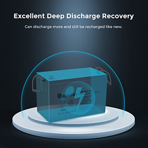 Renogy AGM Battery 12V 100Ah - Marine & Off-Grid