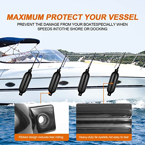 Inflatable Boat Fenders - Pack of 4