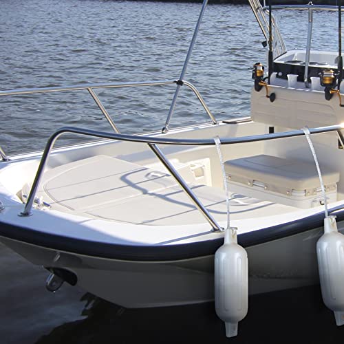 SEACHOICE Ribbed Fender Kit 6-1/2" x 23" White