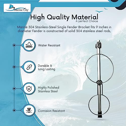 Stainless Steel Fender Holder for Marine Use