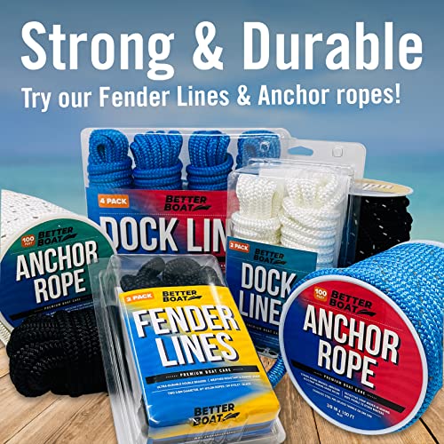 Marine Docking Ropes - 1/2 Inch Braided Nylon