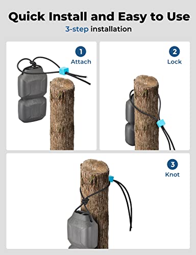 Kemimoto Adjustable Boat Fenders with Rope