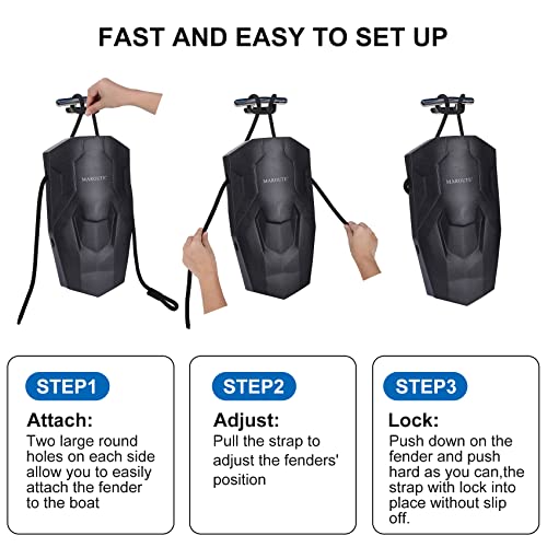 2-Pack Upgraded Boat Fenders for Docking