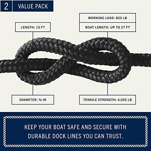 Rainier Supply Co. 2-Pack Dock Lines - 15ft