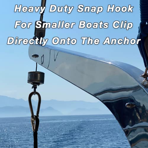 Marine Grade 100ft Anchor Rope with Thimble & Hook