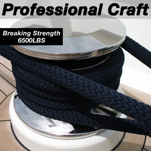 Marine Grade 100ft Anchor Rope with Thimble & Hook