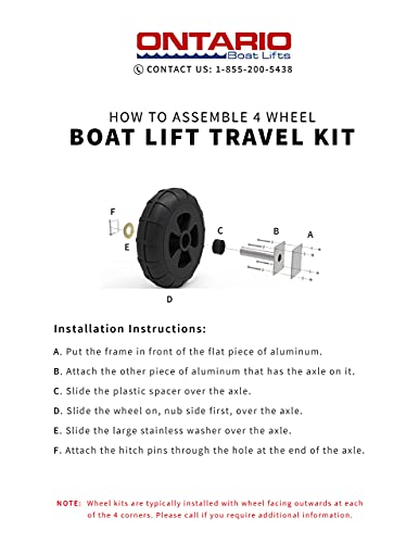Heavy Duty Boat Lift Wheel Kit
