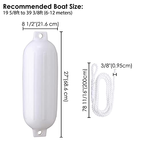 4 Pack Inflatable Boat Fenders Kit