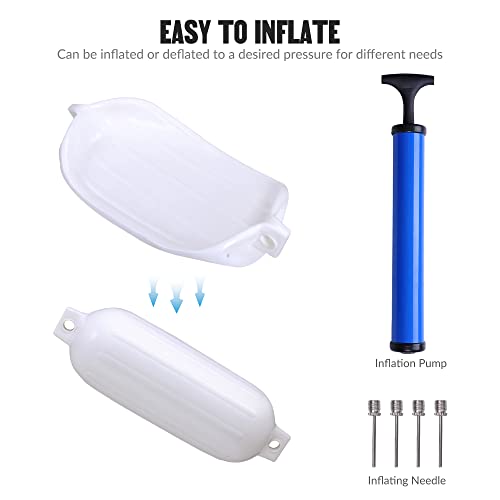 4 Pack Inflatable Boat Fenders Kit