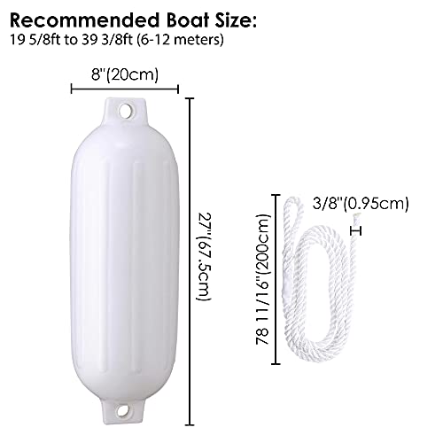 4 Pack Inflatable Boat Fenders Kit