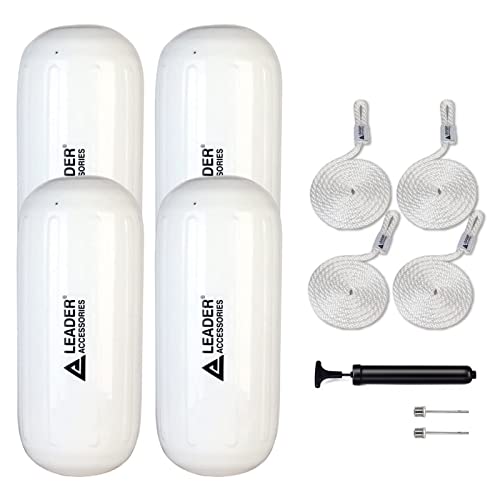 Inflatable Boat Fender Set with Lines and Pump