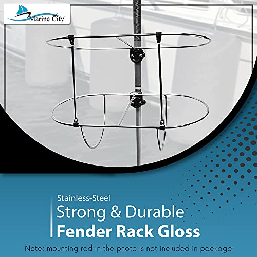 Stainless-Steel Durable Fender Rack for Marine Use