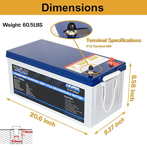 12V 300Ah Lithium Battery for Marine Use