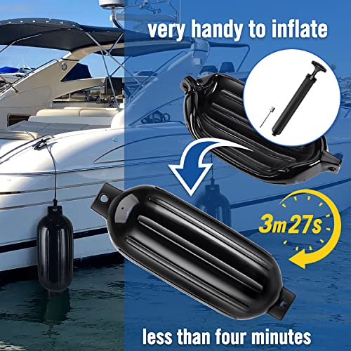 Affordura Boat Fender 4 Pack Inflatable Bumpers