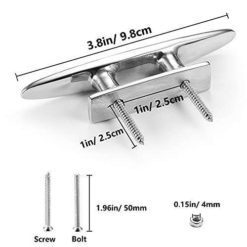 4" 316 Stainless Steel Boat Cleat