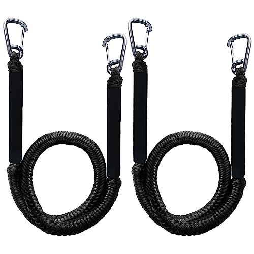 Bungee Dock Line with Stainless Steel Clips (8 words)