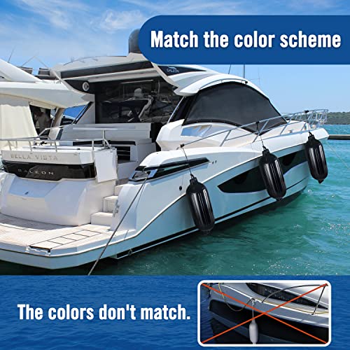 Affordura Boat Fender 4 Pack Inflatable Bumpers