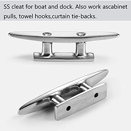 4" 316 Stainless Steel Boat Cleat
