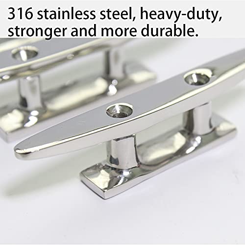 4" 316 Stainless Steel Boat Cleat