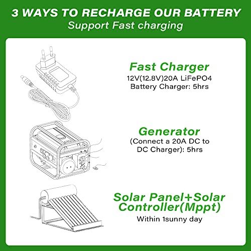 12V 100Ah Lithium Marine Battery with BMS