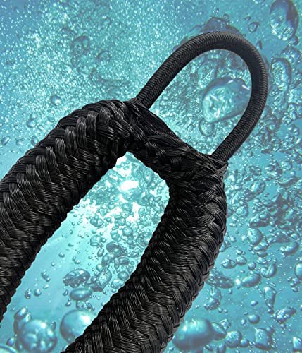 Bungee Dock Line with Stainless Steel Clips (8 words)