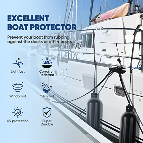 Inflatable Boat Fenders with Ropes and Storage Bag