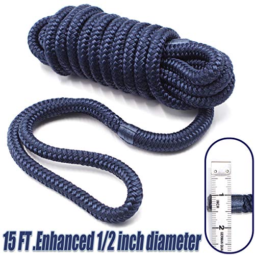 Marine-Grade Nylon Dock Lines (4-Pack)