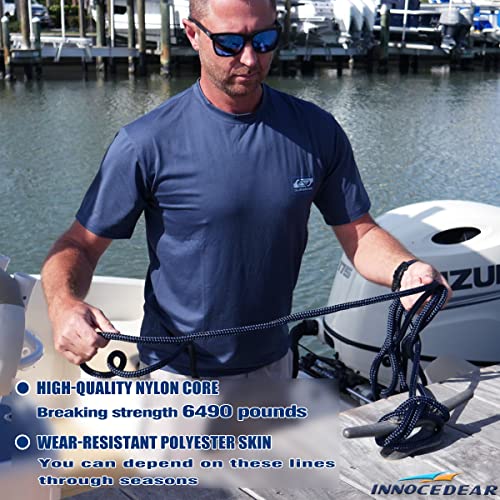 Marine-Grade Nylon Dock Lines (4-Pack)