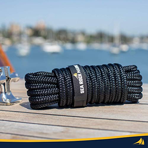 Premium Double Braided Nylon Dock Lines (4-Pack)