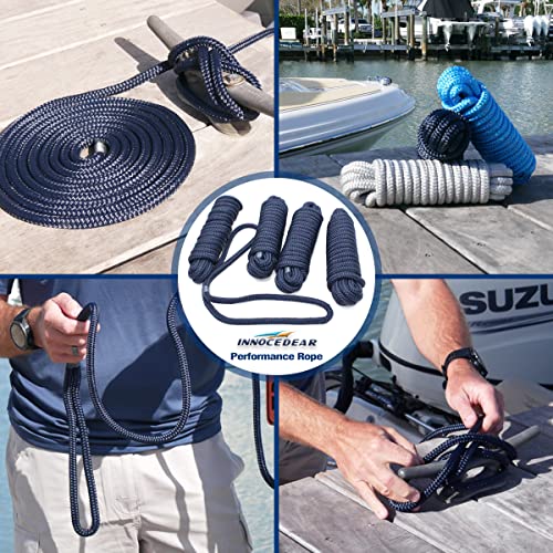 Marine-Grade Nylon Dock Lines (4-Pack)
