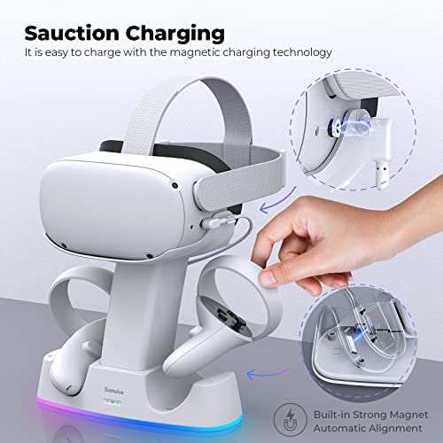 RGB Charging Dock for Meta Quest 2 VR