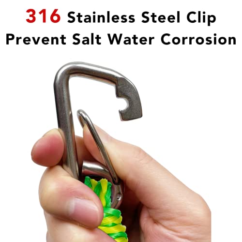 Green 3ft Bungee Dock Lines for Boats