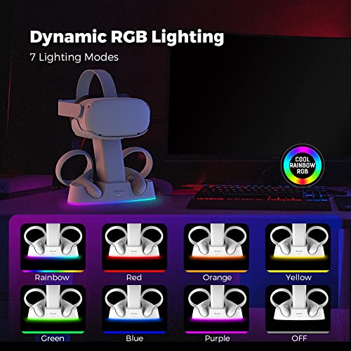 RGB Charging Dock for Meta Quest 2 VR