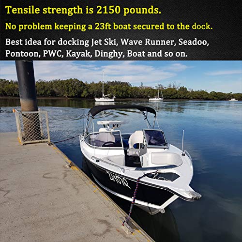 Marine Bungee Dock Lines with Stainless Clip