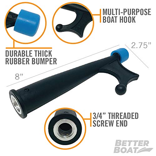 Telescoping Boat Hook Pole with Adapters